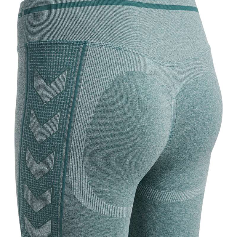 Hummel Mt Lulu Seamless Scrunch Kurze Hose Damen Blau | 390044-129