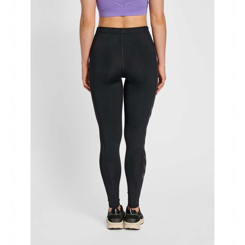 Hummel Mt Mabley Mid Waist Hose Damen Schwarz | 208053-868