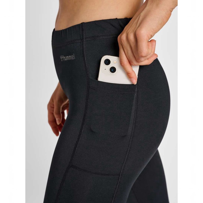 Hummel Mt Mabley Mid Waist Hose Damen Schwarz | 208053-868