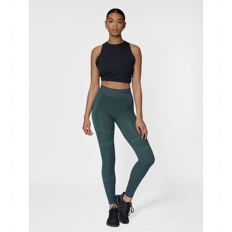 Hummel Mt Power Seamless Mw Strumpfhose Damen Grün | 645165-390