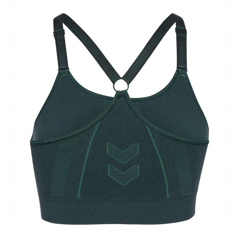 Hummel Mt Power Seamless Sport BH Damen Grün | 202365-402