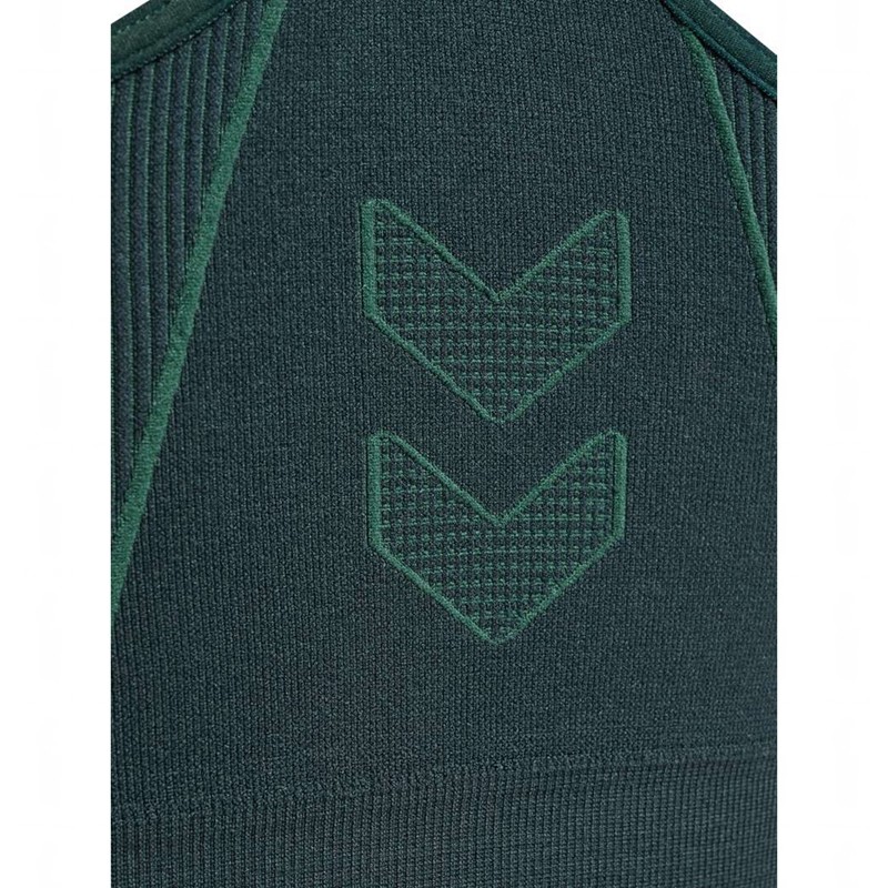 Hummel Mt Power Seamless Sport BH Damen Grün | 202365-402