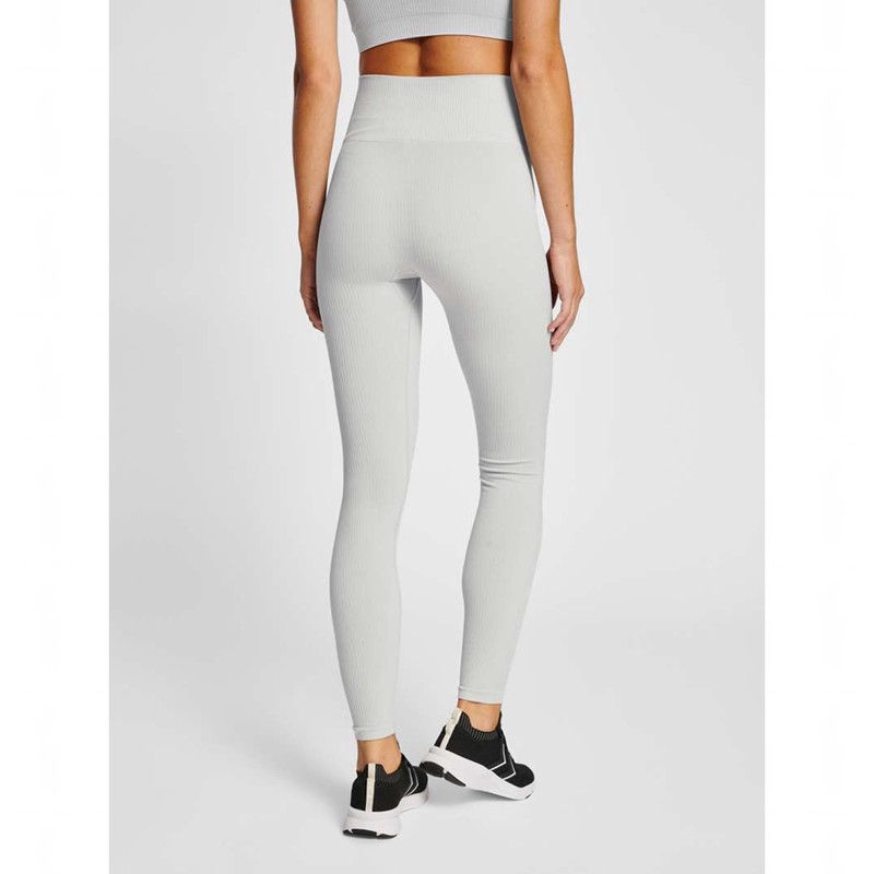 Hummel Mt Rest Seamless Hw Rib Strumpfhose Damen Grau | 433972-557