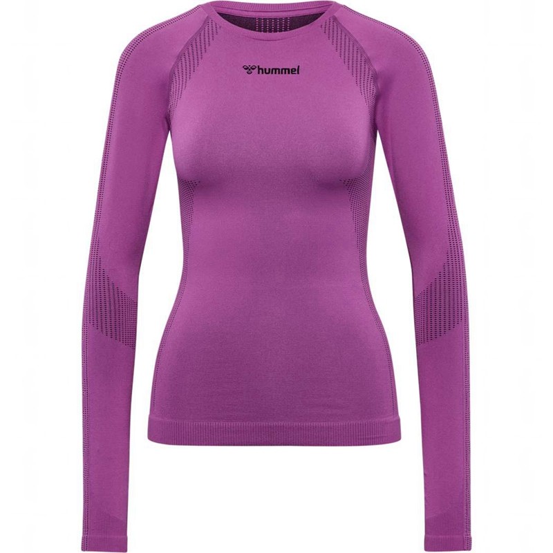 Hummel Mt Shaping Seamless L/S T-shirts Damen Lila | 709253-640