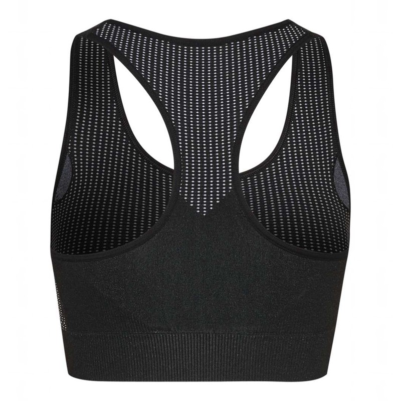 Hummel Mt Shaping Seamless Padded Sport BH Damen Schwarz | 410223-615