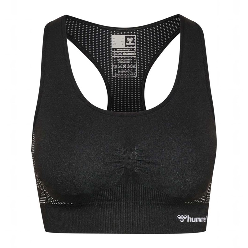 Hummel Mt Shaping Seamless Padded Sport BH Damen Schwarz | 410223-615