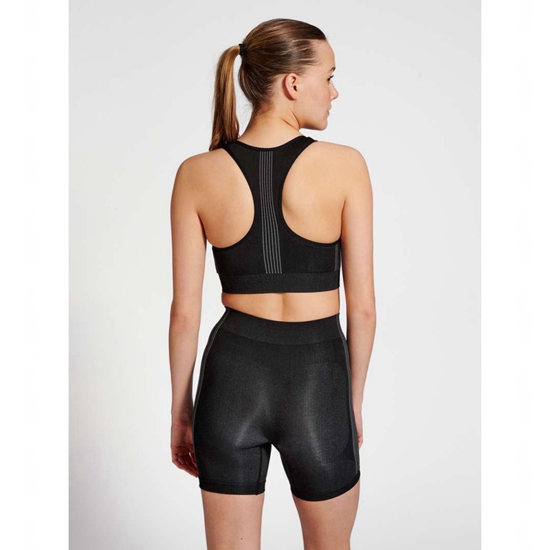 Hummel Mt Shaping Seamless Top Sport BH Damen Schwarz | 836791-915
