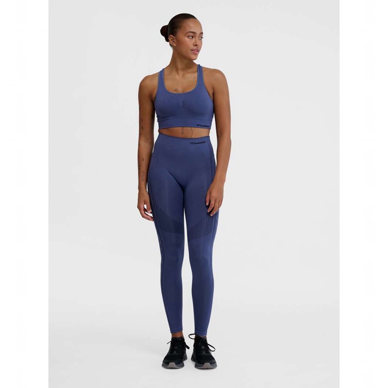 Hummel Mt Shaping Seamless Top Sportbekleidung Damen Blau | 626074-293