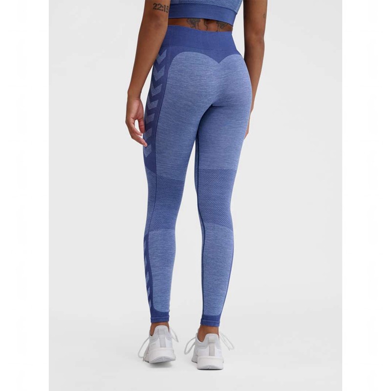 Hummel Mt Shine Seamless Mw Strumpfhose Damen Blau | 400007-799