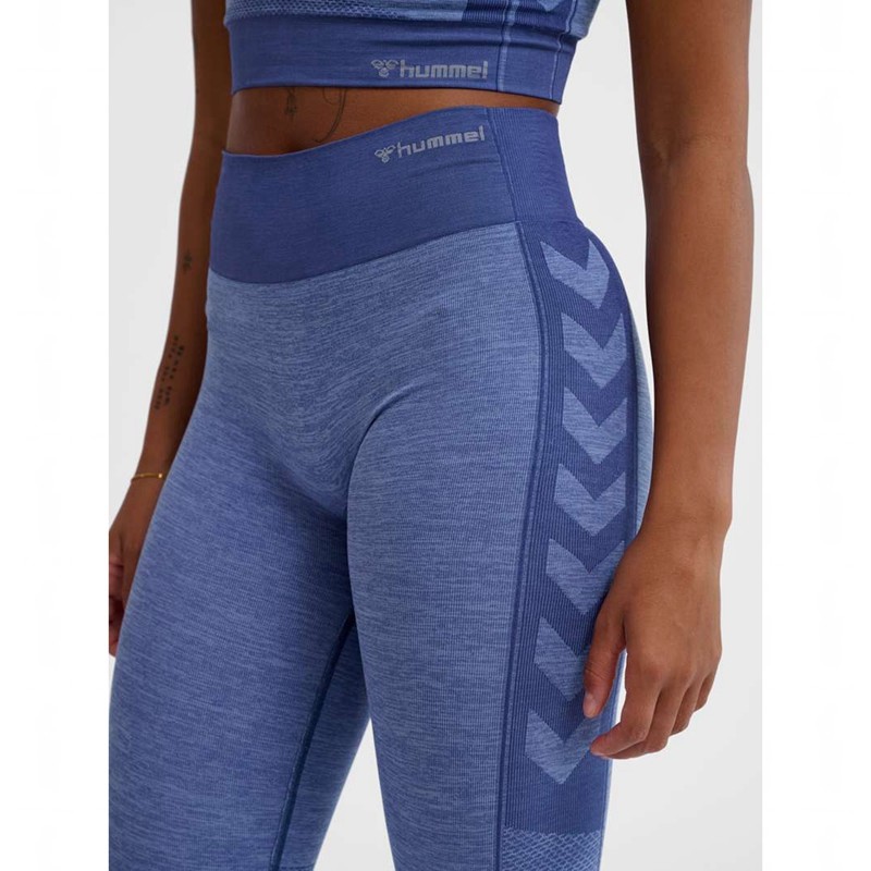 Hummel Mt Shine Seamless Mw Strumpfhose Damen Blau | 400007-799