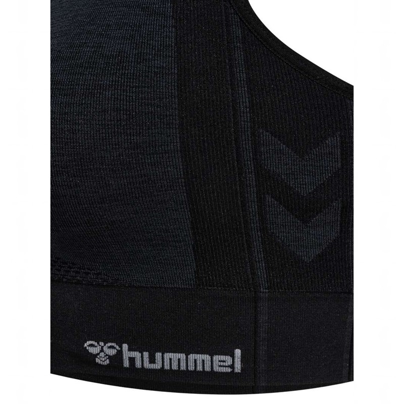 Hummel Mt Shine Seamless Sport BH Damen Schwarz | 802628-853