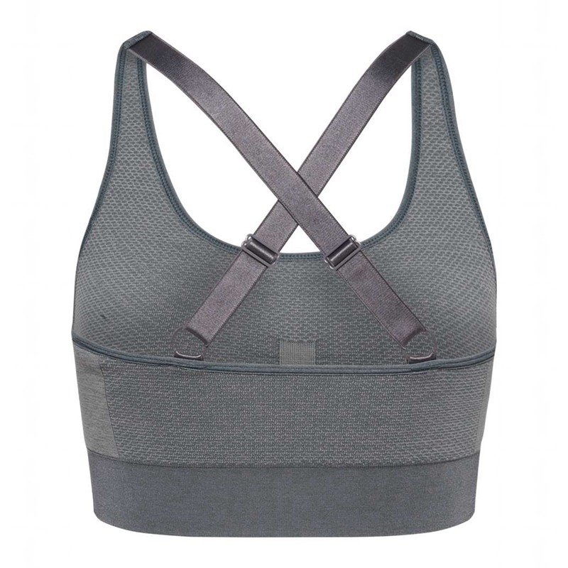 Hummel Mt Shine Seamless Sport BH Damen Grau | 311442-240