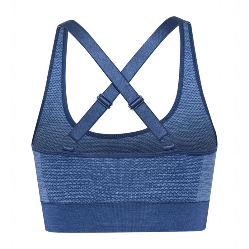 Hummel Mt Shine Seamless Sport BH Damen Blau | 581426-455