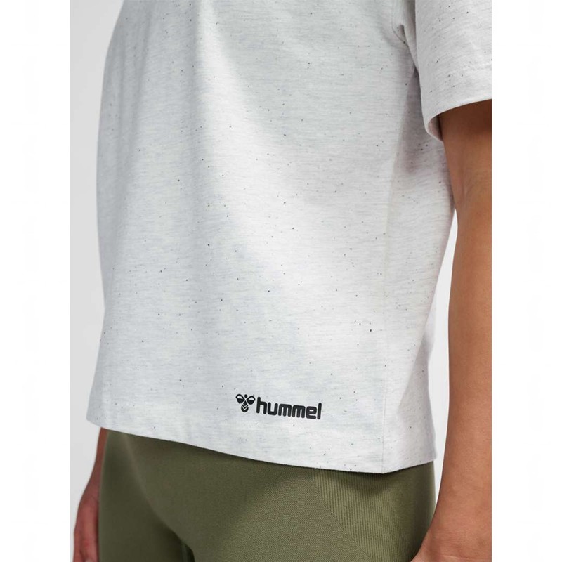 Hummel Mt Ultra Boxy Short T-shirts Damen Weiß | 121300-161
