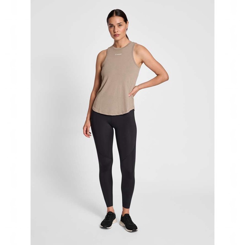 Hummel Mt Vanja Hose Damen Beige | 229061-480