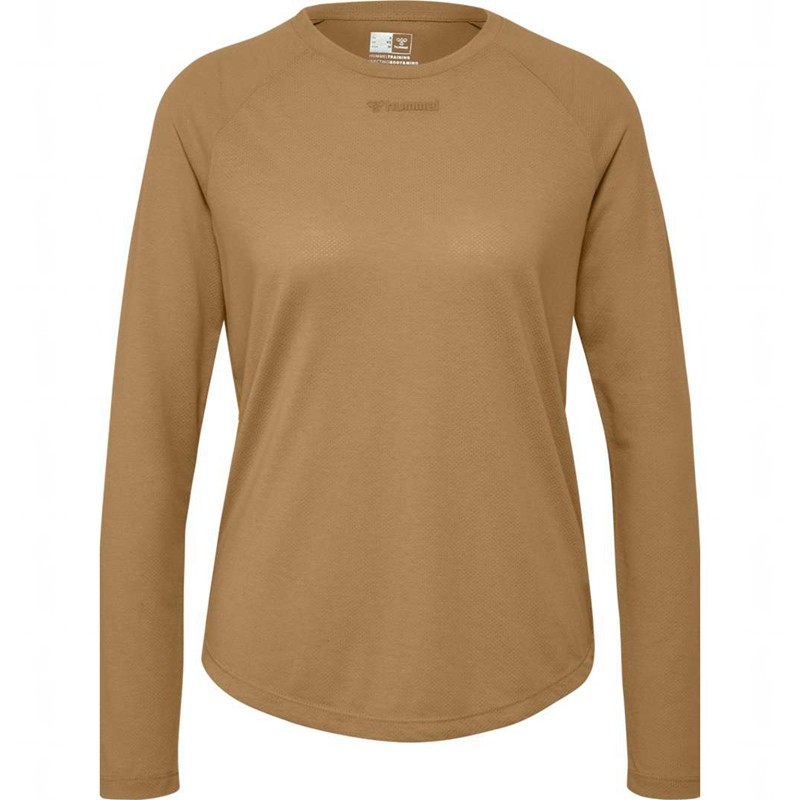Hummel Mt Vanja L/S T-shirts Damen Braun | 134174-354