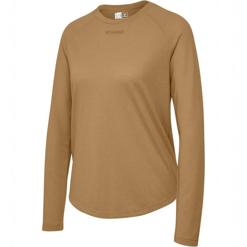 Hummel Mt Vanja L/S T-shirts Damen Braun | 134174-354