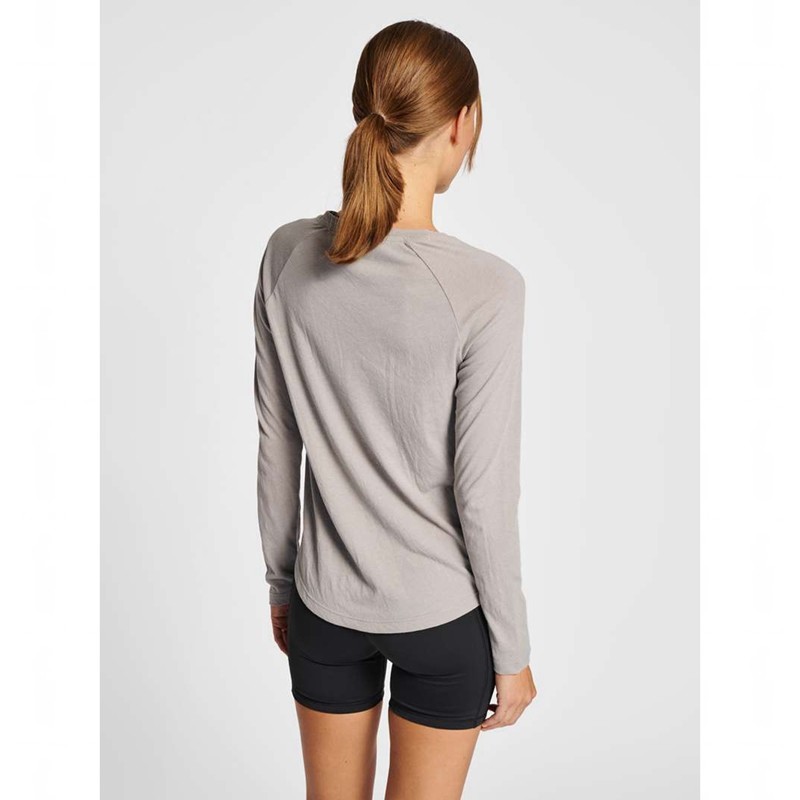 Hummel Mt Vanja L/S T-shirts Damen Grau | 794518-467