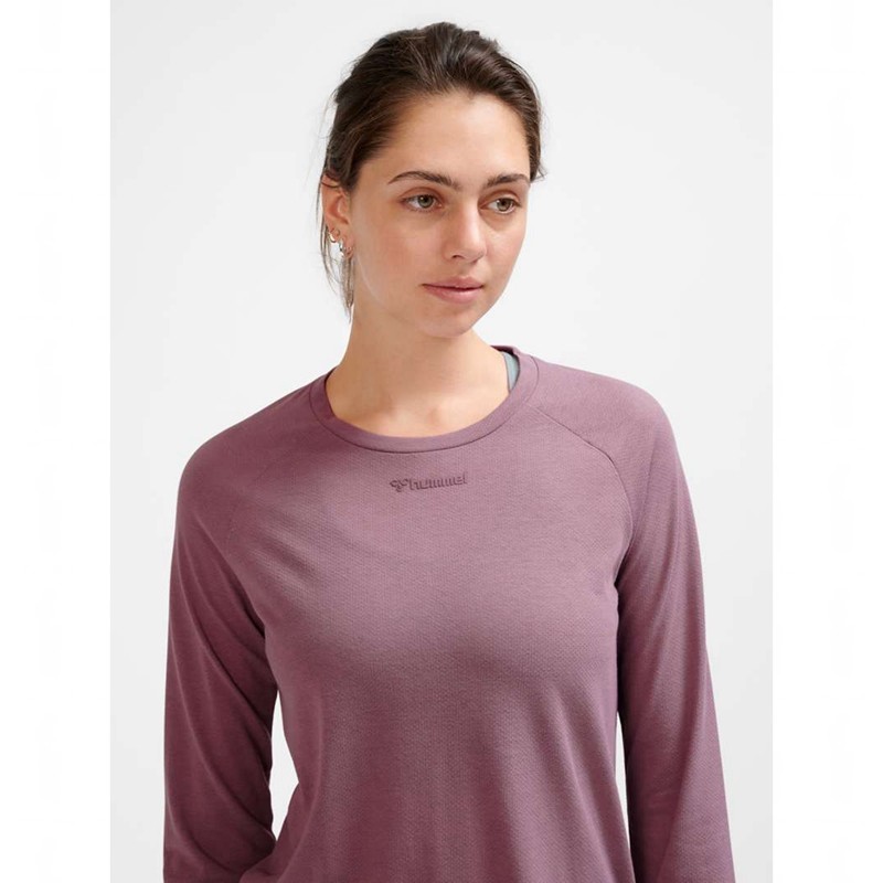 Hummel Mt Vanja L/S T-shirts Damen Rosa | 037205-791
