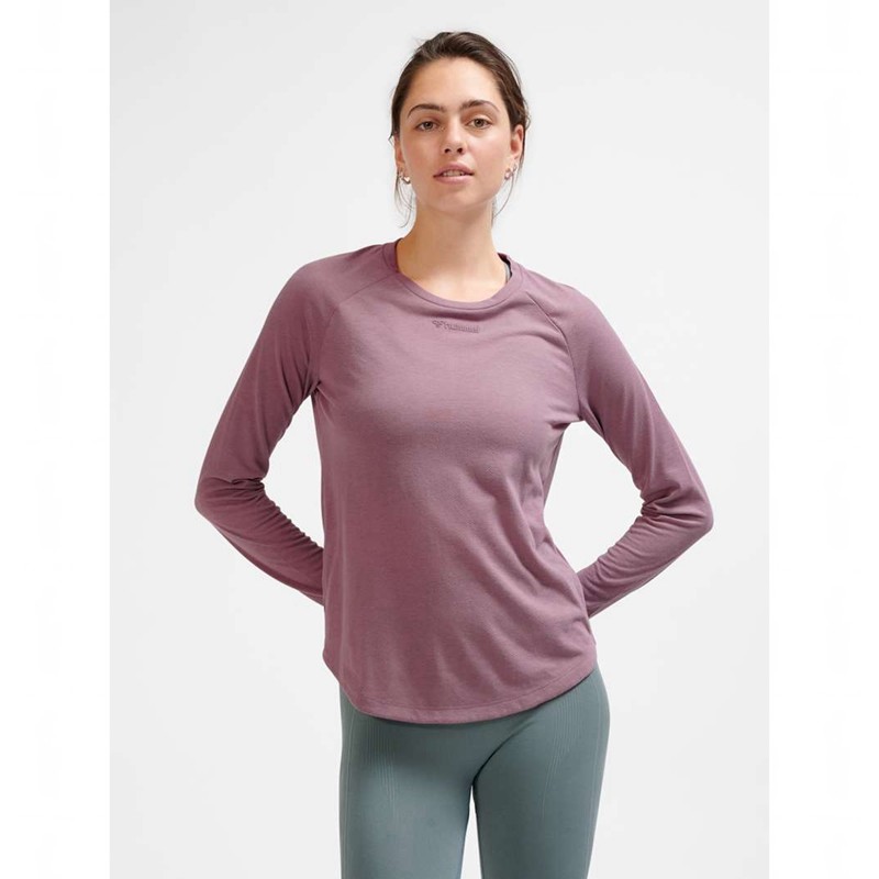Hummel Mt Vanja L/S T-shirts Damen Rosa | 037205-791