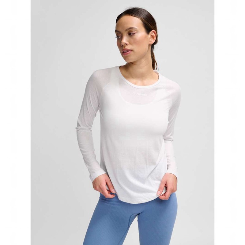 Hummel Mt Vanja L/S T-shirts Damen Weiß | 531760-666