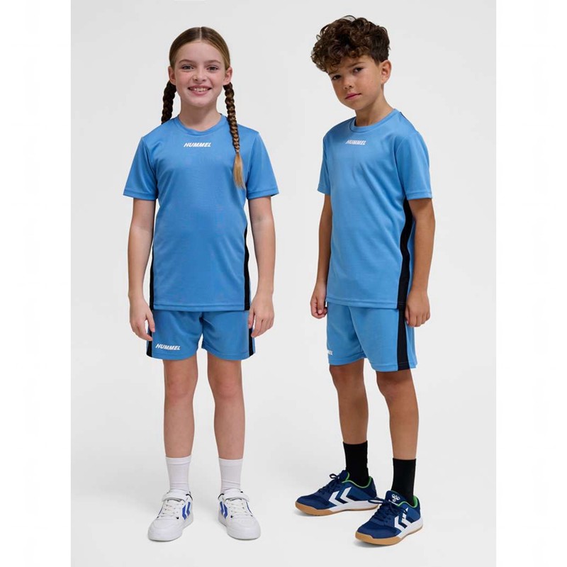 Hummel Multi Pl T-shirts Kinder Blau | 340099-492