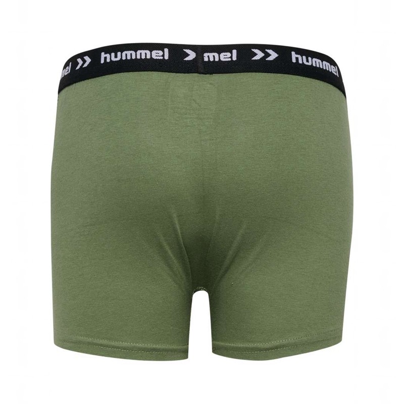 Hummel Nalle 3 Pak Boxer Kinder Olivgrün | 209252-362