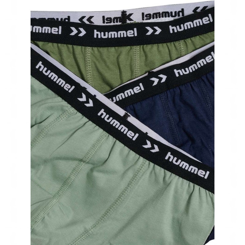 Hummel Nalle 3 Pak Boxer Kinder Olivgrün | 209252-362