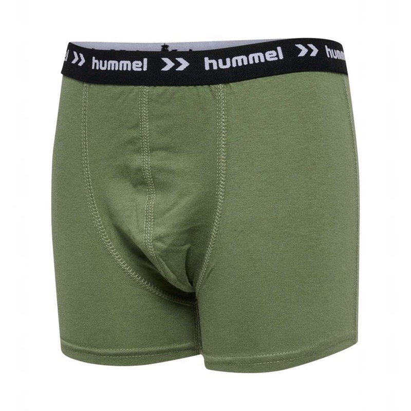 Hummel Nalle 3 Pak Boxer Kinder Olivgrün | 209252-362