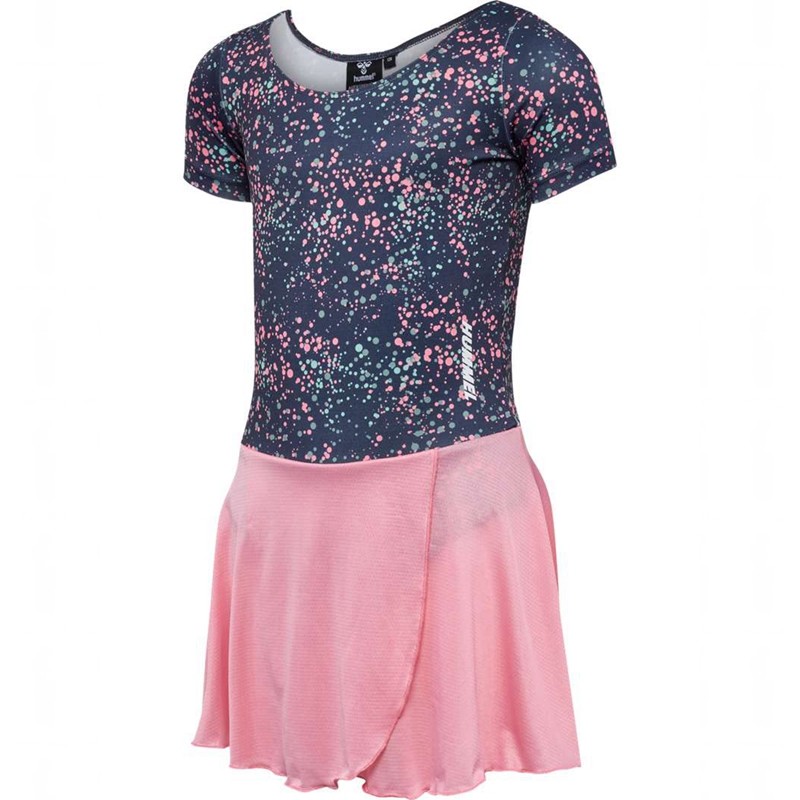Hummel Nelly S/S Kleid Kinder Rosa | 383830-844