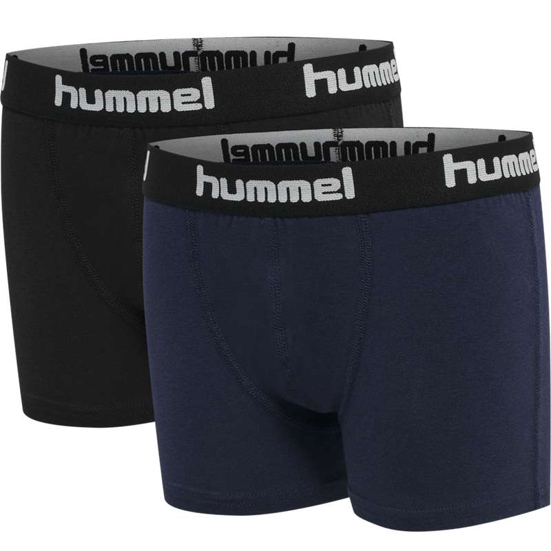 Hummel Nolan 2-pack Boxer Kinder Schwarz | 089268-712