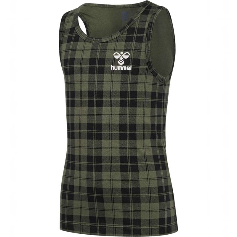 Hummel Nolan Tank Top 2-pack T-shirts Kinder Olivgrün | 521237-014
