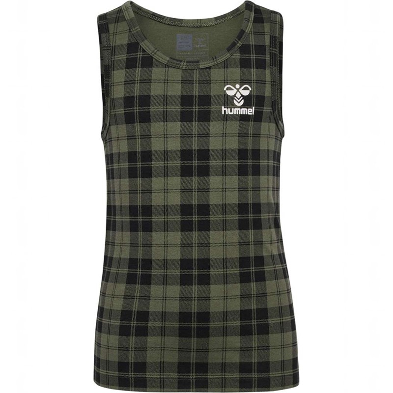 Hummel Nolan Tank Top 2-pack T-shirts Kinder Olivgrün | 521237-014