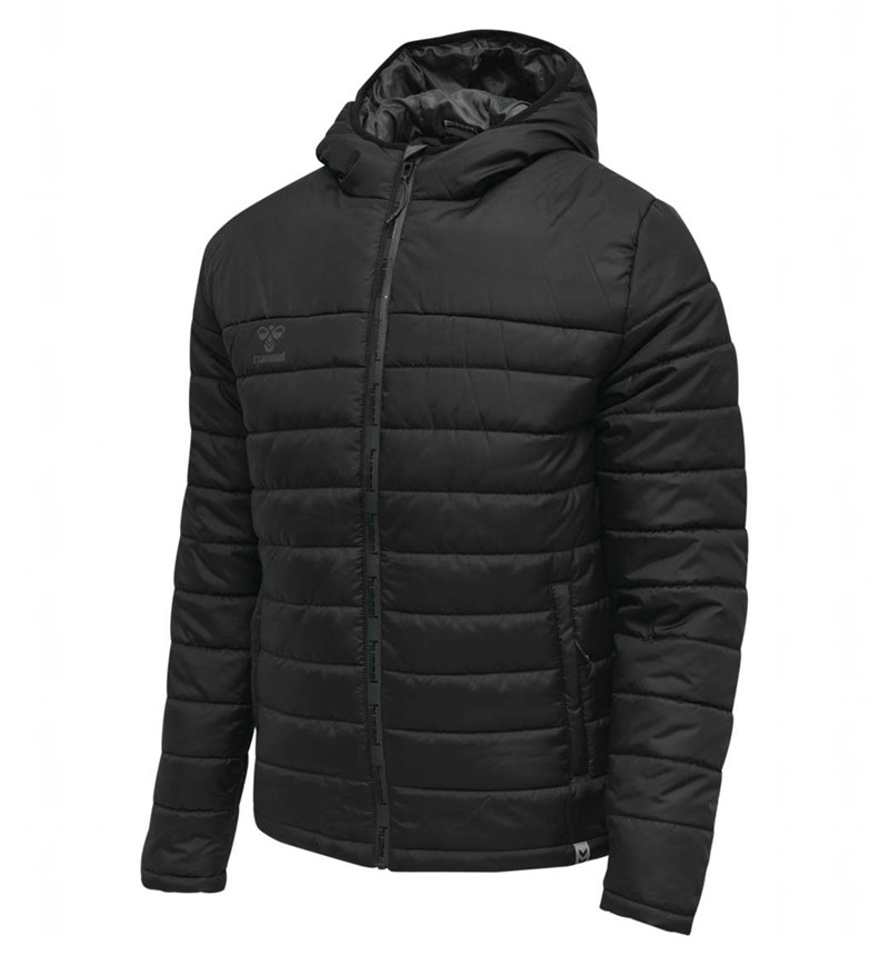 Hummel North Quilted Hood Jacken Herren Schwarz | 143599-773