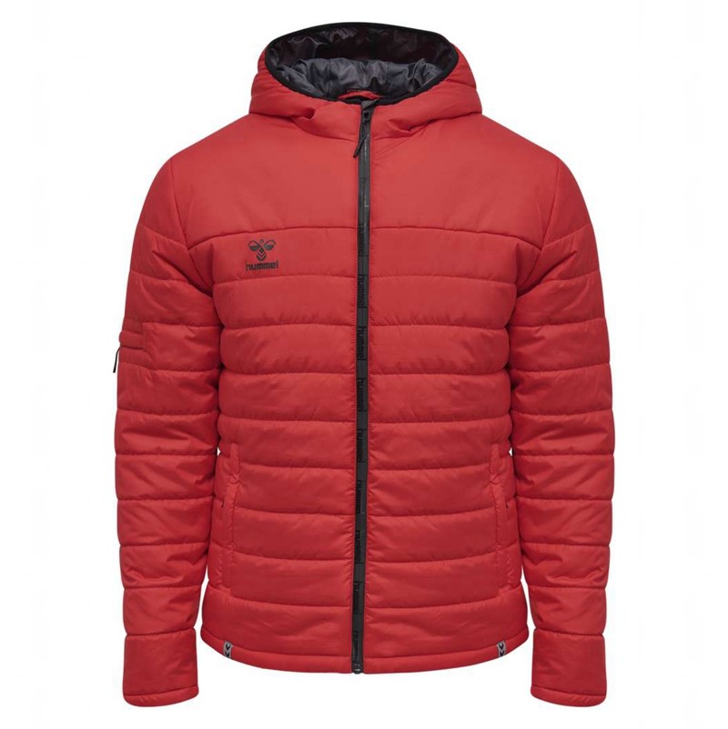 Hummel North Quilted Hood Jacken Herren Rot | 415533-589