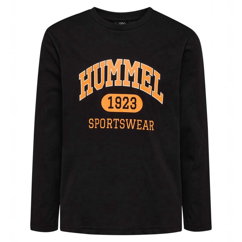 Hummel Olde L/S T-shirts Kinder Schwarz | 544335-692
