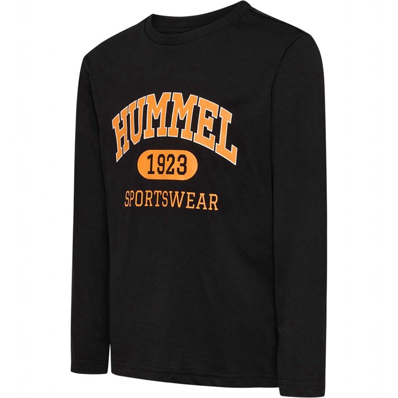 Hummel Olde L/S T-shirts Kinder Schwarz | 544335-692