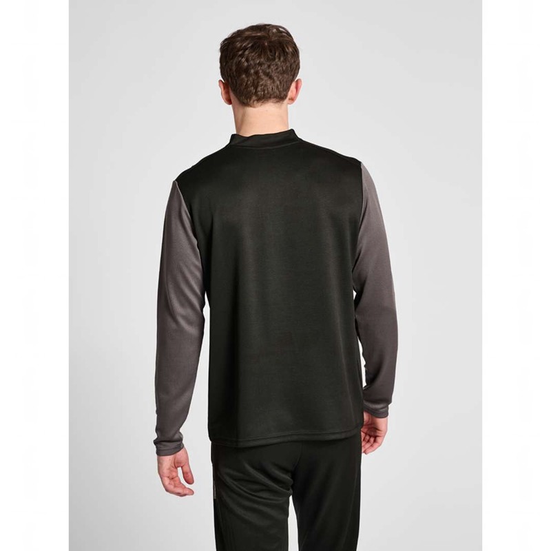 Hummel Ongrid 1/2 Zip Poly Sweat Sweatshirt Herren Schwarz | 838560-043