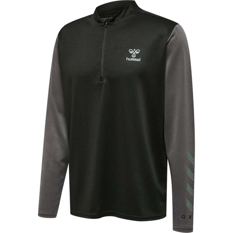 Hummel Ongrid 1/2 Zip Poly Sweat Sweatshirt Herren Schwarz | 838560-043