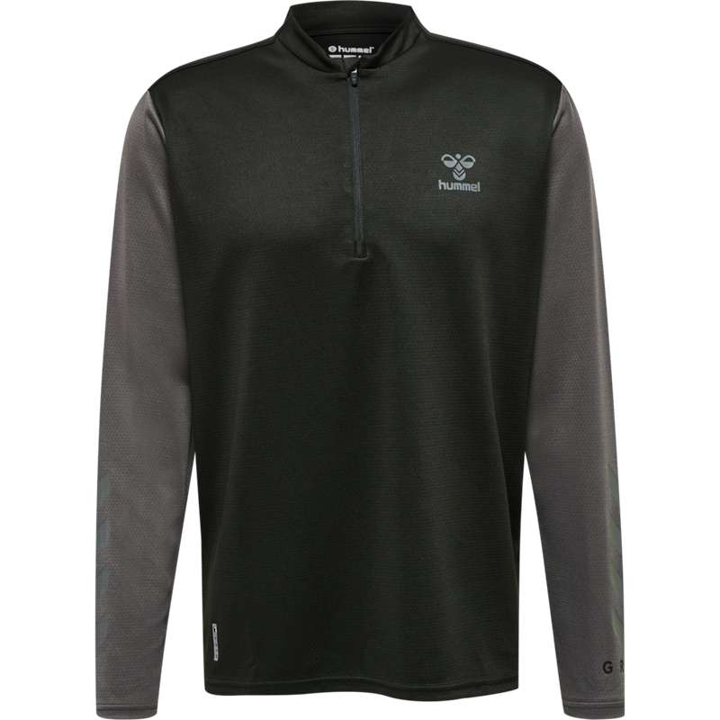 Hummel Ongrid 1/2 Zip Poly Sweat Sweatshirt Herren Schwarz | 838560-043