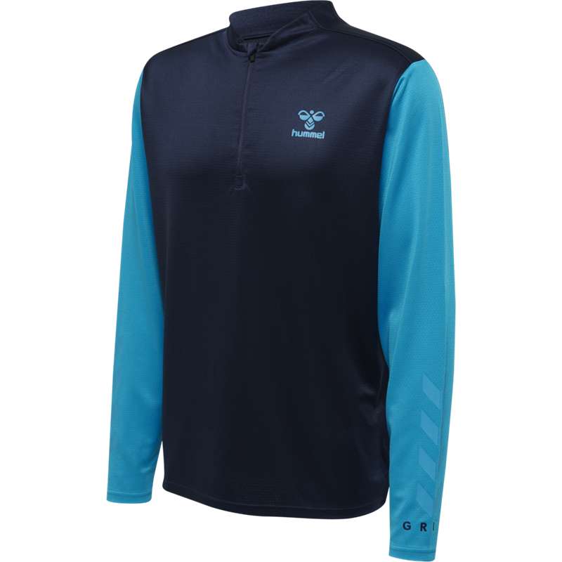 Hummel Ongrid 1/2 Zip Poly Sweat Sweatshirt Herren Navy | 074333-723