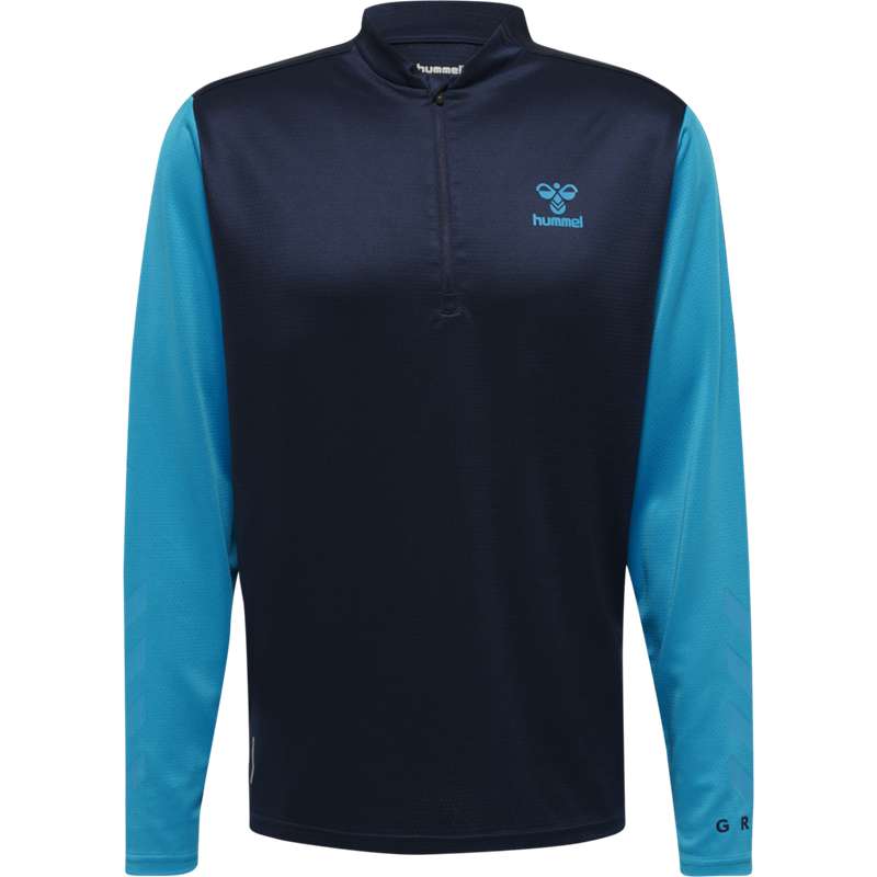 Hummel Ongrid 1/2 Zip Poly Sweat Sweatshirt Herren Navy | 074333-723