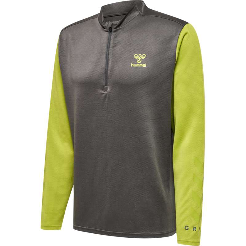 Hummel Ongrid 1/2 Zip Poly Sweat Sweatshirt Herren Grau | 293697-689