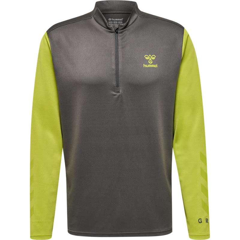 Hummel Ongrid 1/2 Zip Poly Sweat Sweatshirt Herren Grau | 293697-689