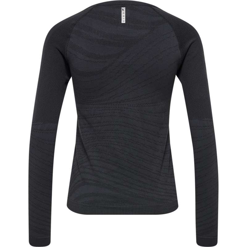 Hummel Ongrid Seamless L/S Wo T-shirts Damen Schwarz | 017875-608
