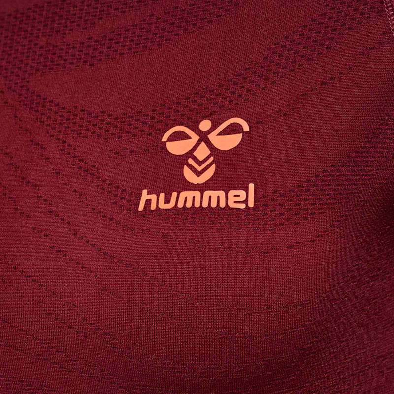Hummel Ongrid Seamless L/S Wo T-shirts Damen Rot | 333431-188