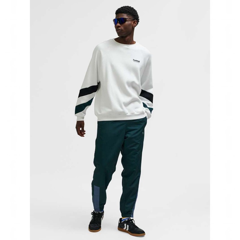 Hummel Oversized Crew Sportswear Sweatshirt Herren Weiß | 719942-680