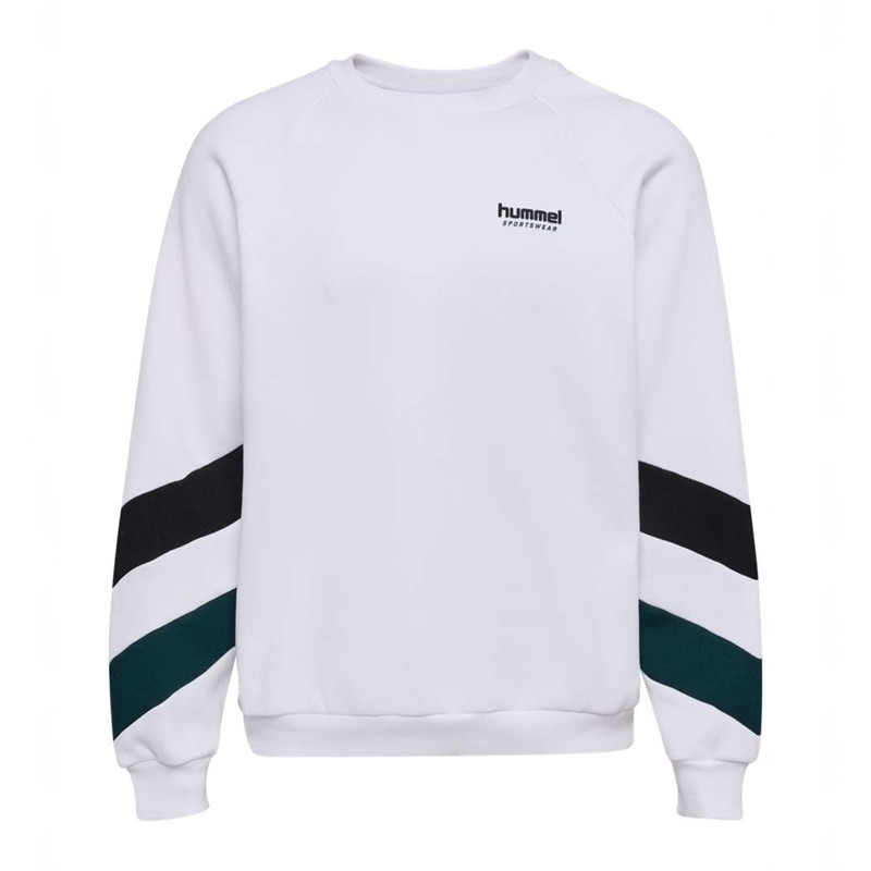 Hummel Oversized Crew Sportswear Sweatshirt Herren Weiß | 719942-680