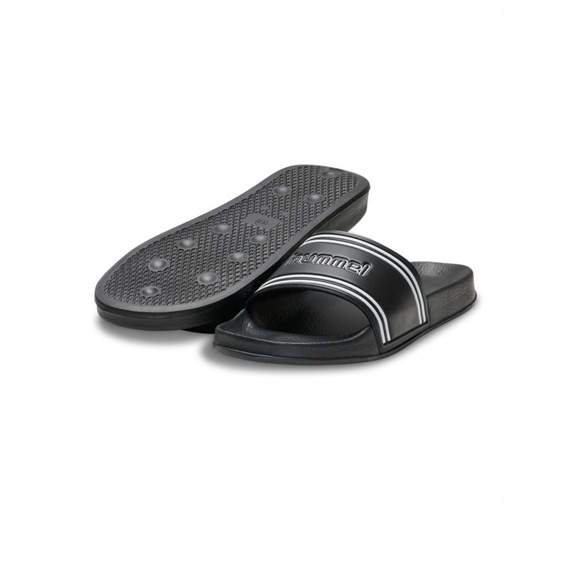 Hummel Pool Retro Pantoletten Herren Schwarz | 507850-079