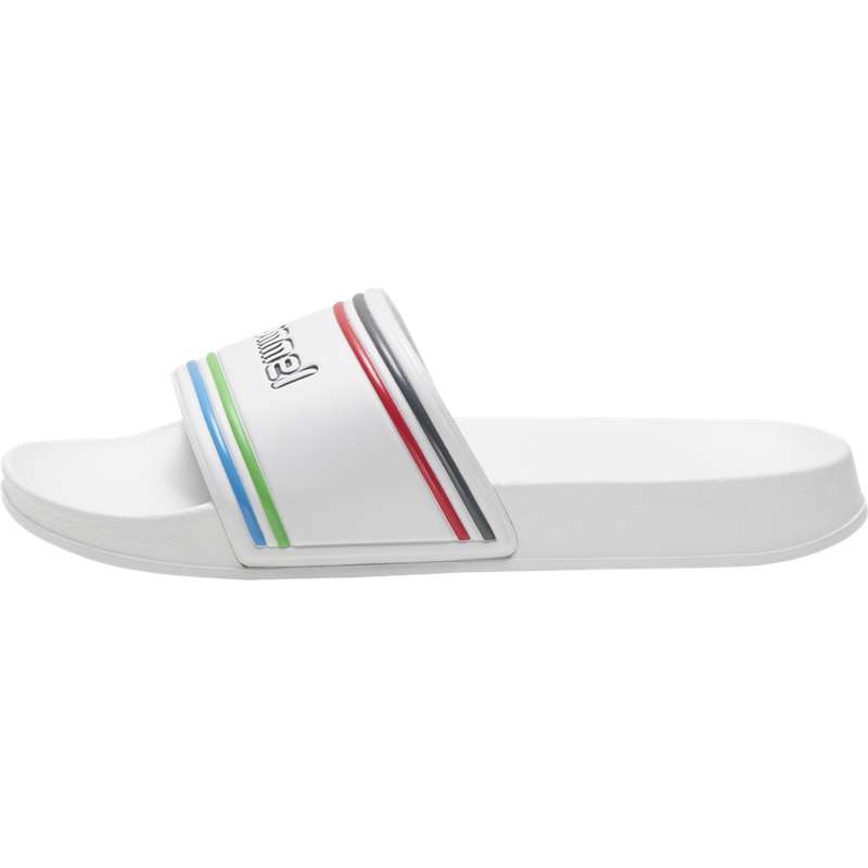 Hummel Pool Retro Pantoletten Herren Weiß | 749989-631